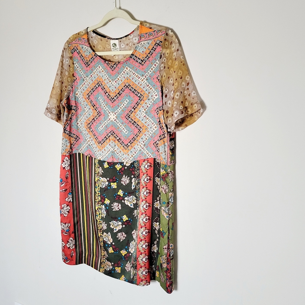 Anthropologie Tiny Anna Patchwork Mini Dress - image 5